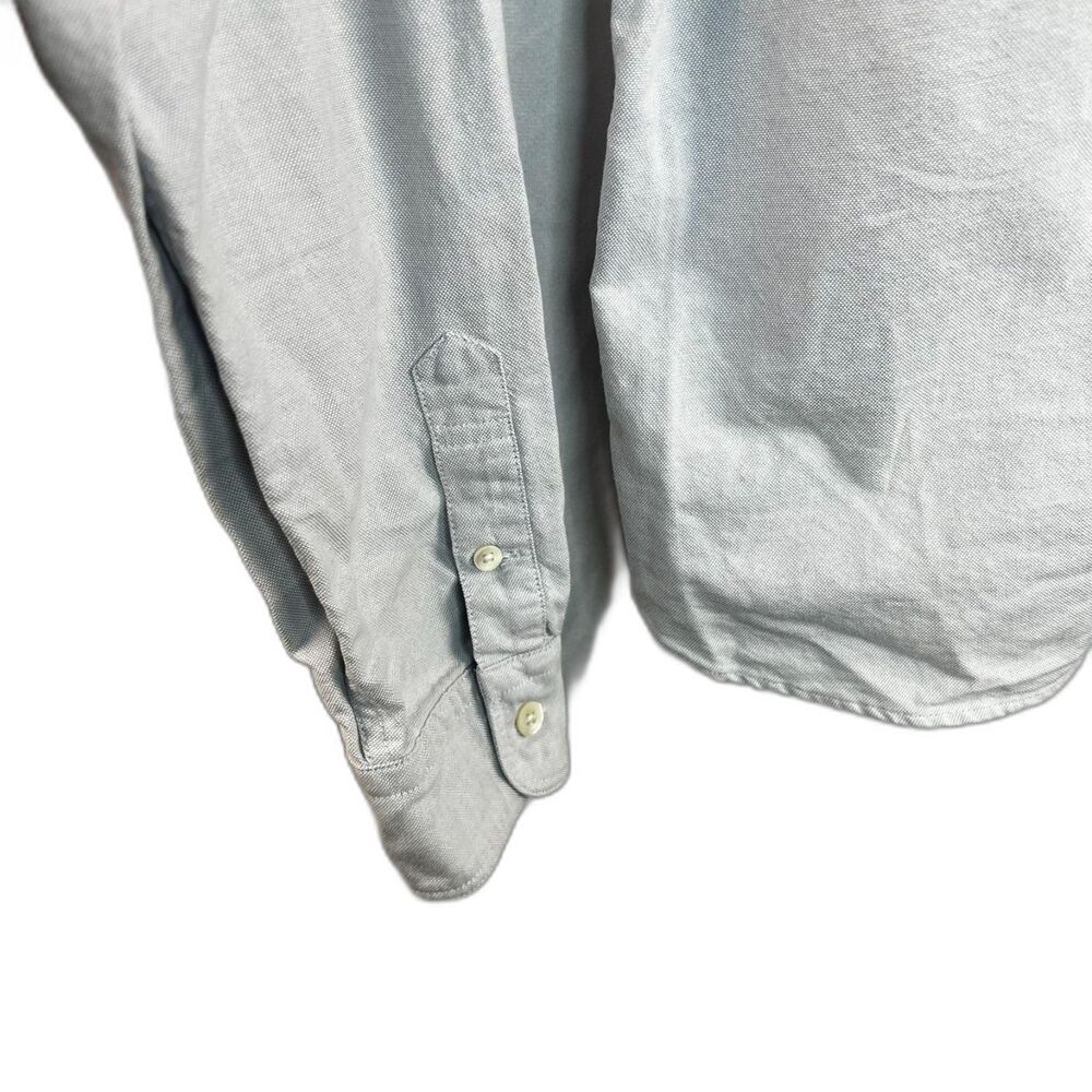 AllSaints Mens Cotton Whisper Gray Long Sleeve Shirt Size M - Picture 2 of 6